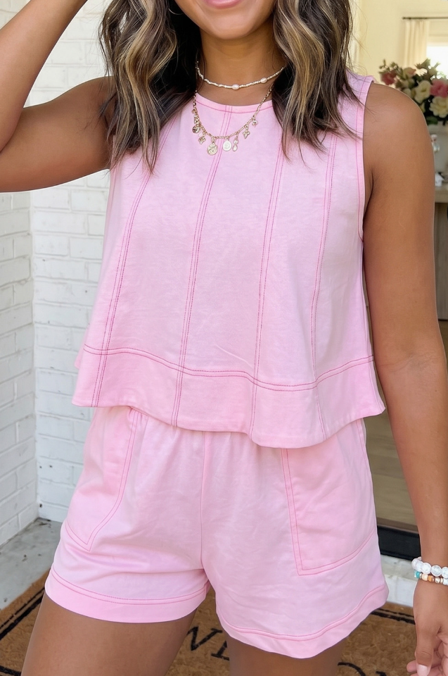 Bubblegum Tank & Shorts Set