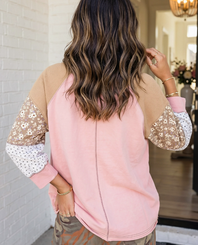 Patchwork Floral Crewneck